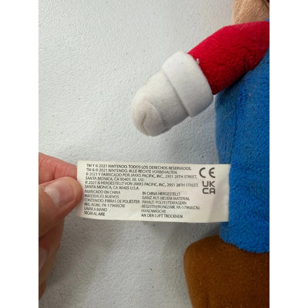 Nintendo Super Mario Plush Toy Lot Jakks Pacific Good Stuff 9-11 inch Red Blue